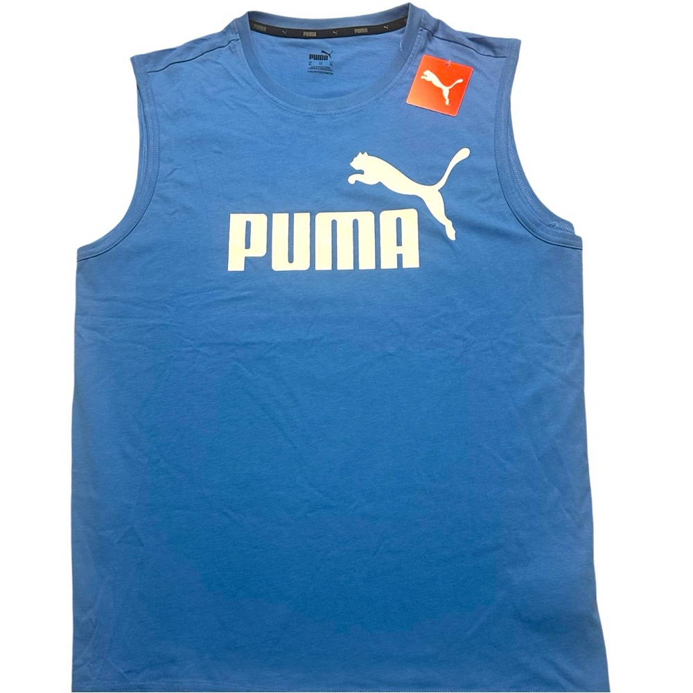 NWT PUMA ATHLETIC BLUE TANK IN BLUE